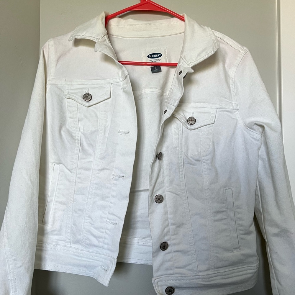 Old Navy White Denim Jacket
